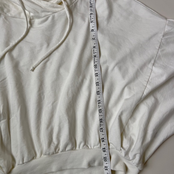 Young Fabulous & Broke Women's White Hoodie Top - Picture 3 of 3